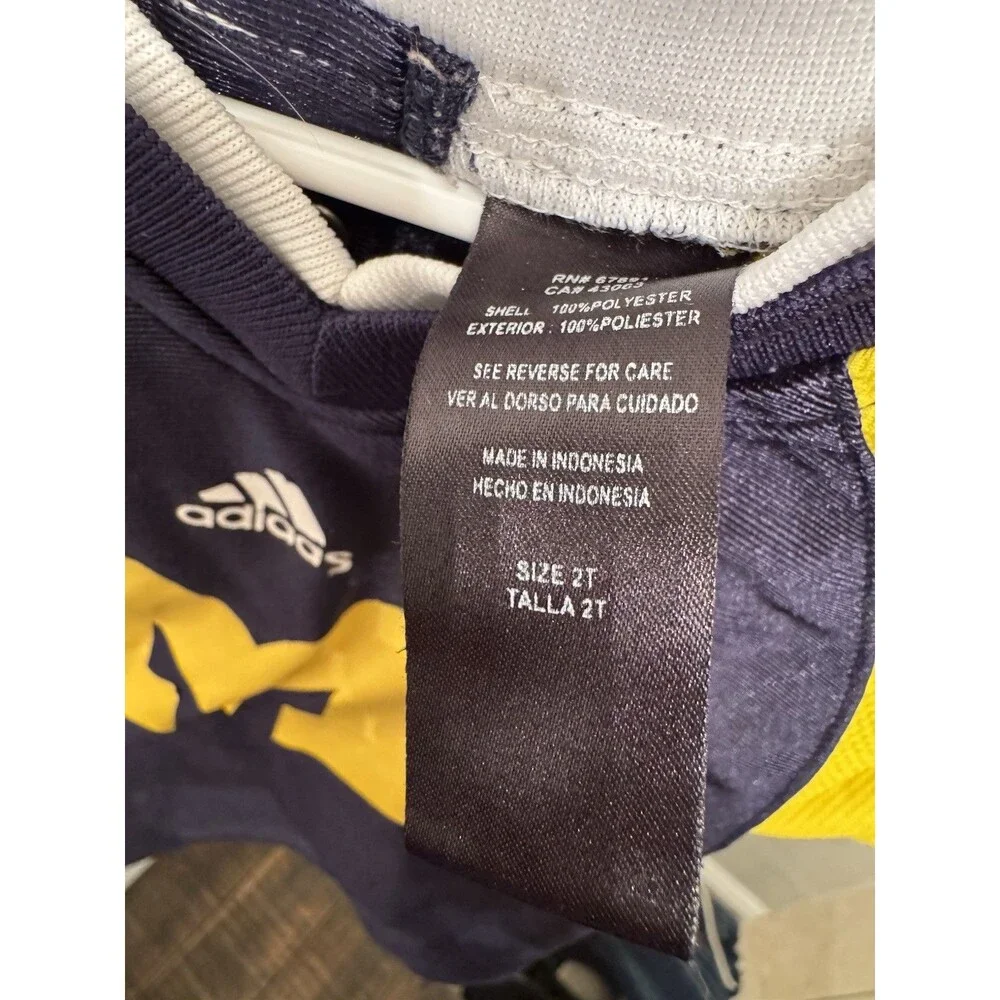 Adidas Michigan Wolverines Infant 2T Football Jersey Blue Yellow NCAA